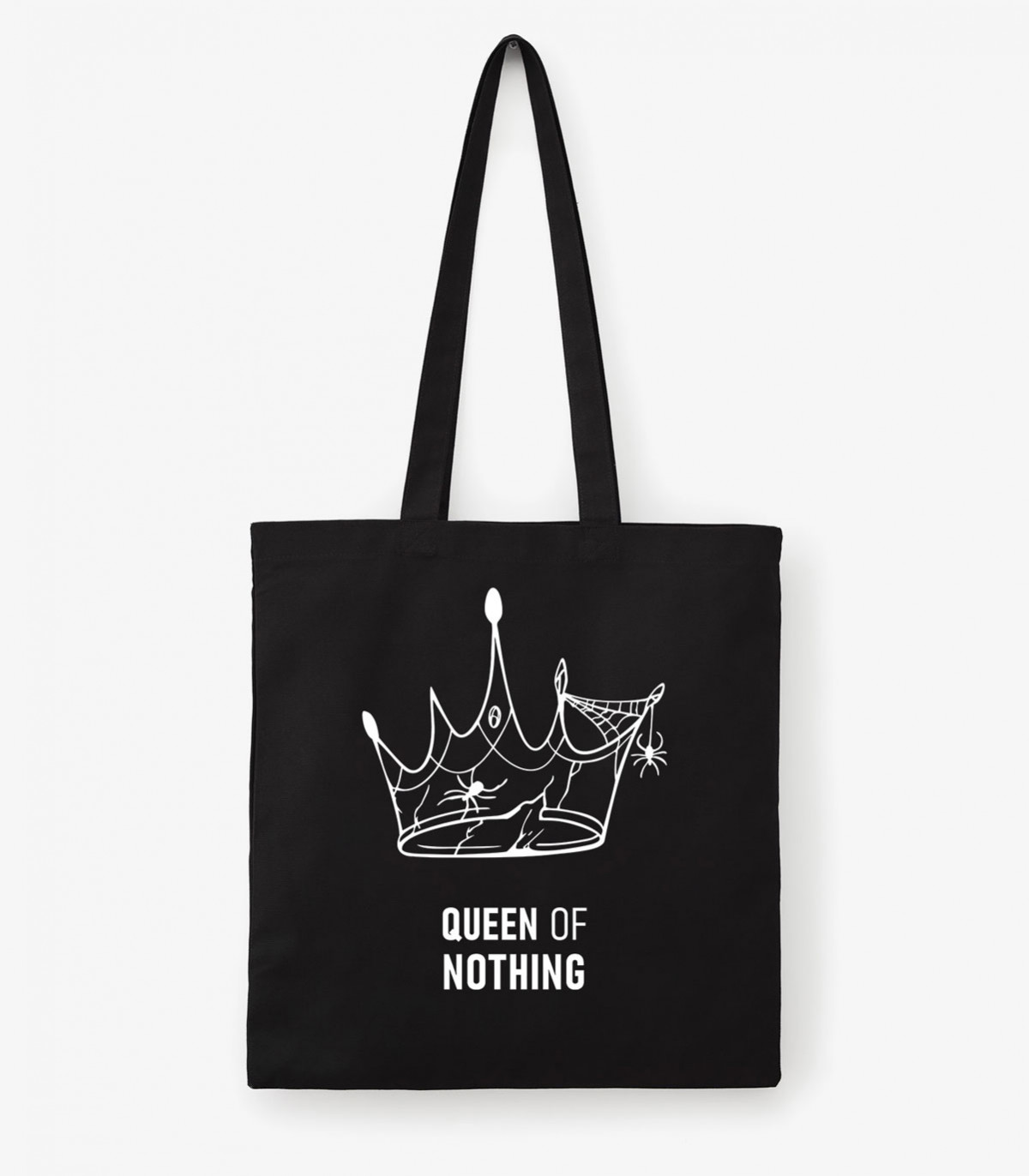 QUEEN ON NOTHING TOTE BAG